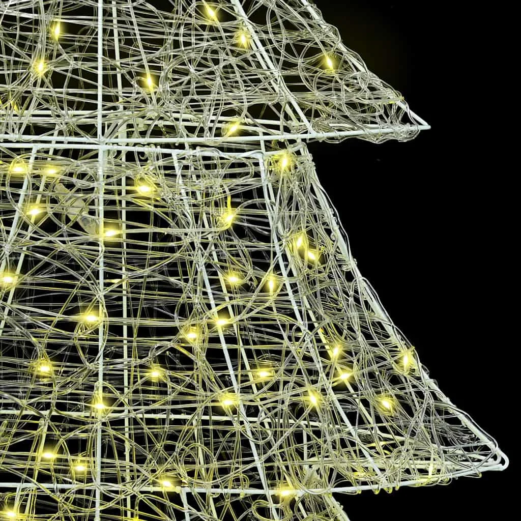 Karácsonyfa 240 LED-del Meleg fehér 180 cm Akril