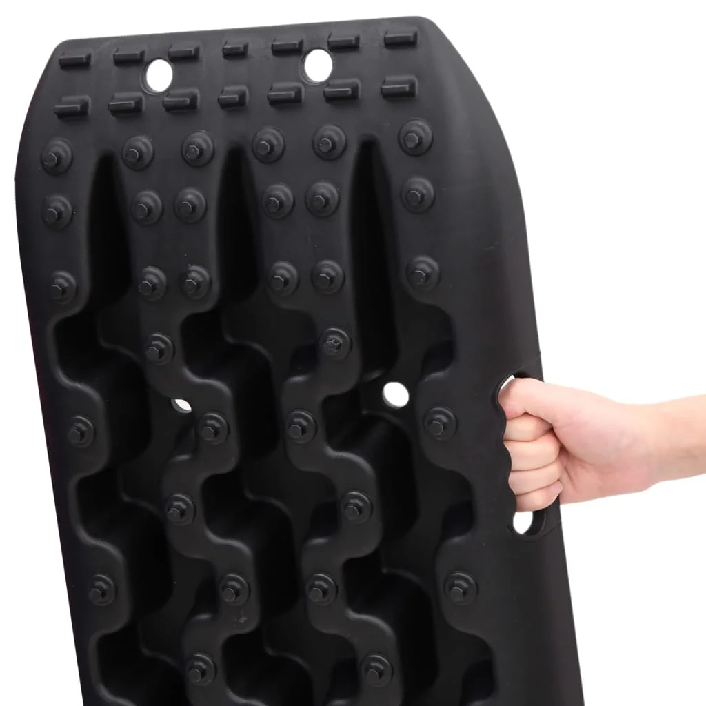 2 db fekete nejlon vontatási táblák 106x30,5x7 cm