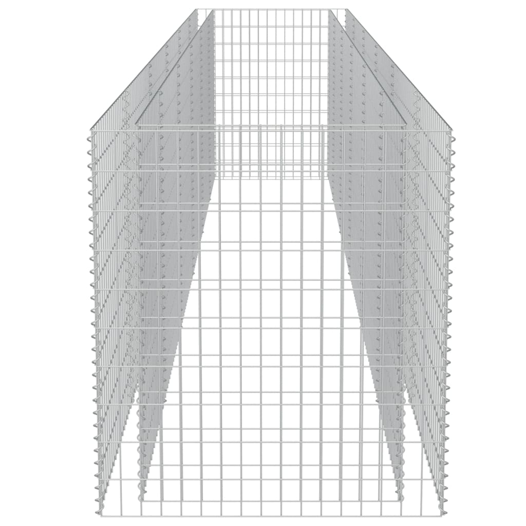 Horganyzott acél gabion magaságyás 540 x 90 x 100 cm