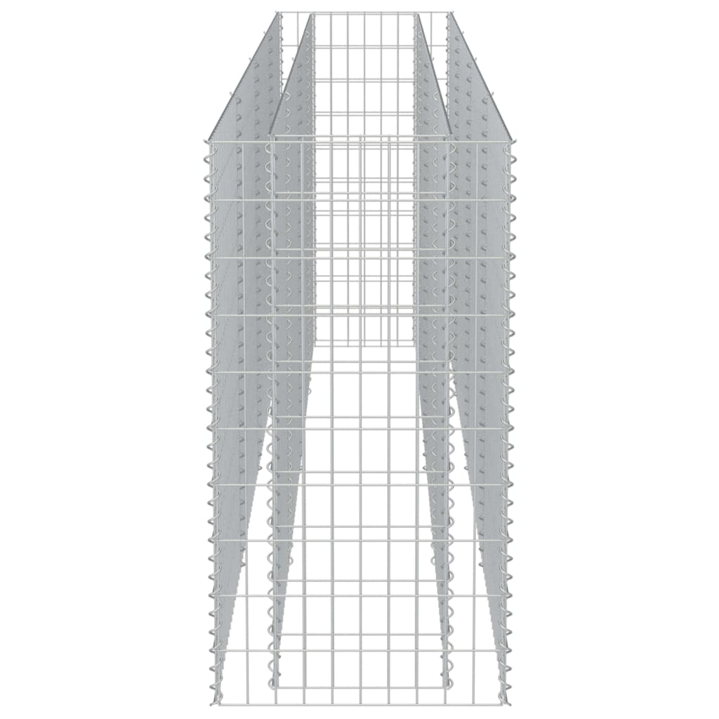 Horganyzott acél gabion magaságyás 360 x 50 x 100 cm