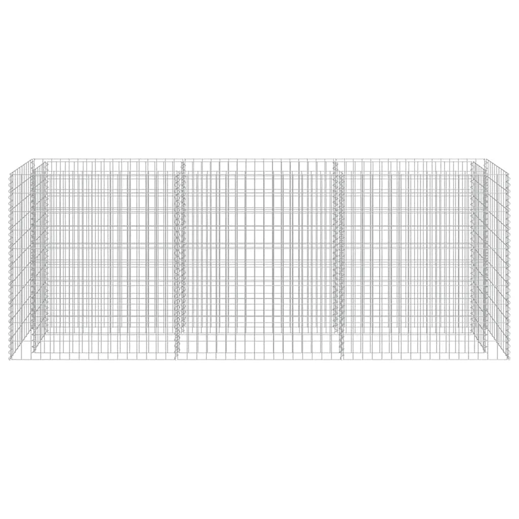 Horganyzott acél gabion magaságyás 270 x 50 x 100 cm