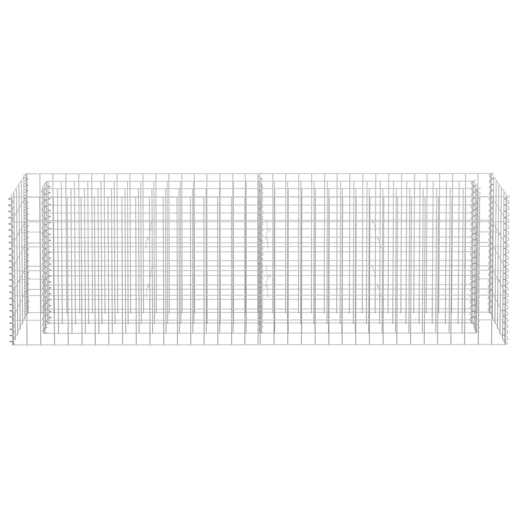 Horganyzott acél gabion magaságyás 180 x 30 x 60 cm