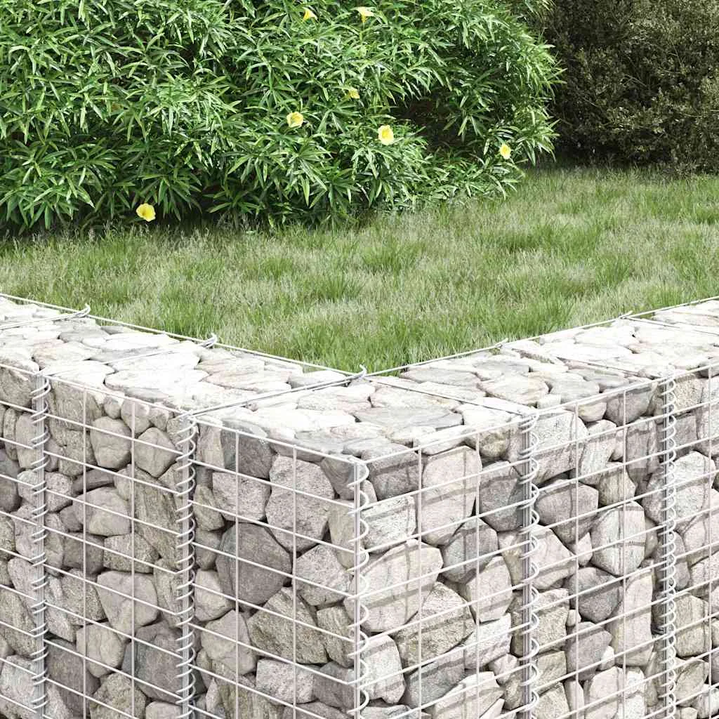 4 db vas gabion magaságyás 30 x 30 x 50 / 100 / 150 / 200 cm