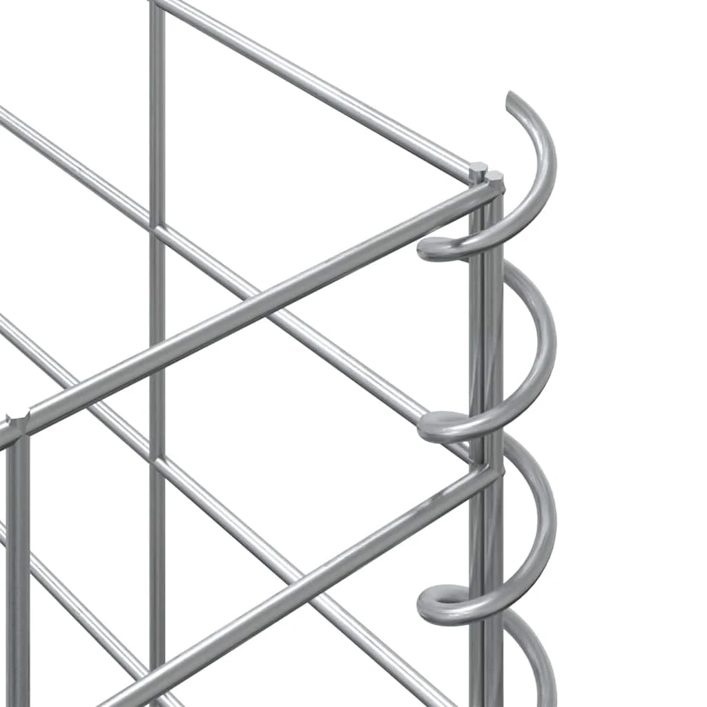 4 db vas gabion magaságyás 30 x 30 x 50 / 100 / 150 / 200 cm