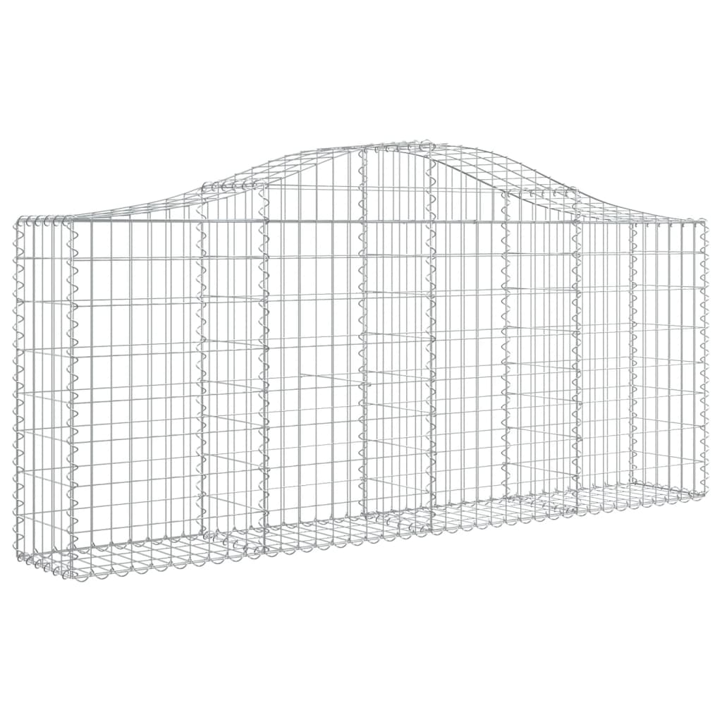 íves horganyzott vas gabion kosár 200x30x80/100 cm