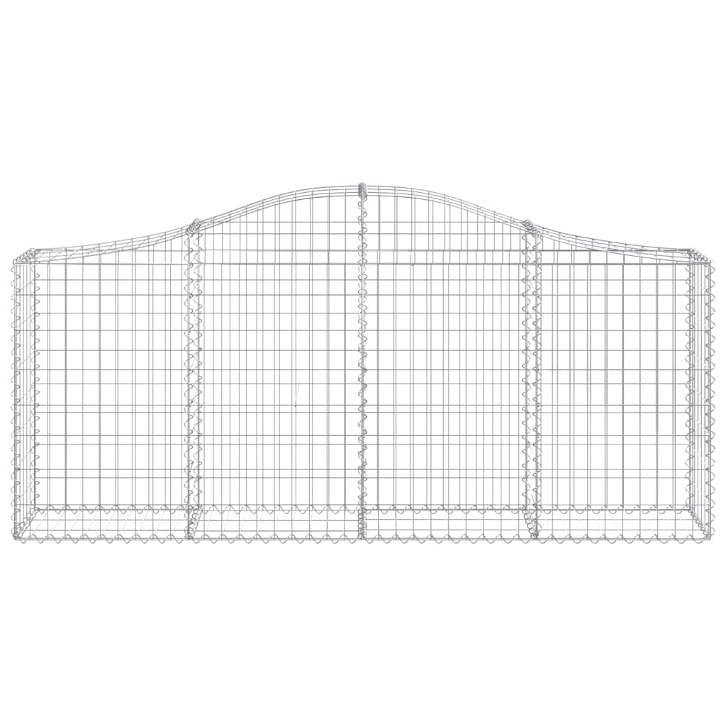 íves horganyzott vas gabion kosár 200x30x80/100 cm