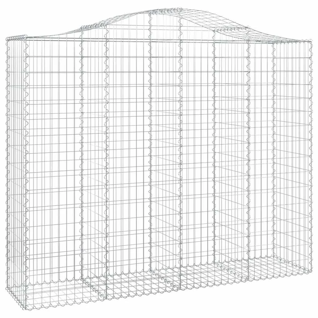 íves horganyzott vas gabion kosár 200x50x160/180 cm