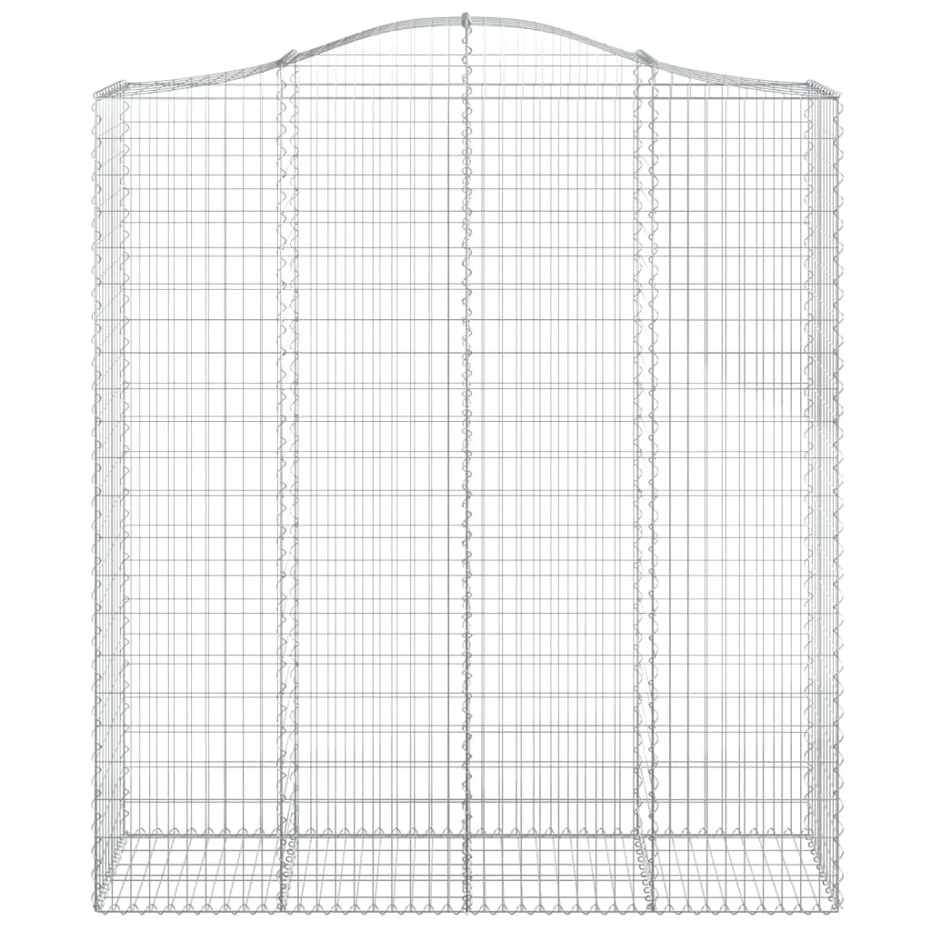 íves horganyzott vas gabion kosár 200x50x220/240 cm