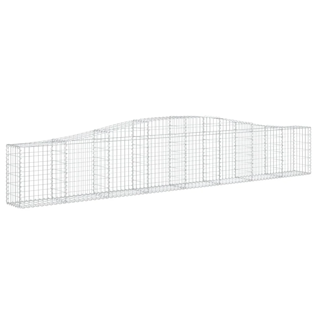 íves horganyzott vas gabion kosár 400x30x60/80 cm
