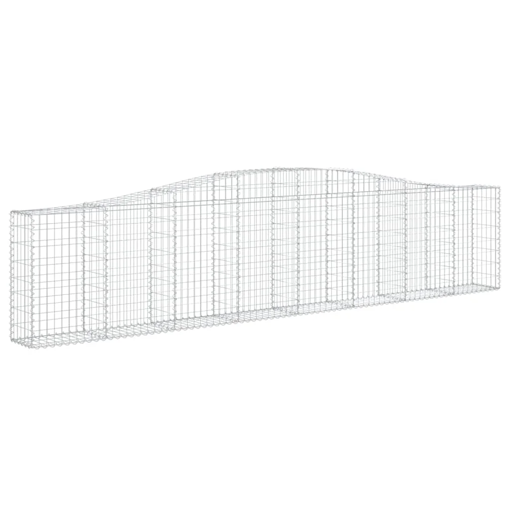 íves horganyzott vas gabion kosár 400x30x80/100 cm