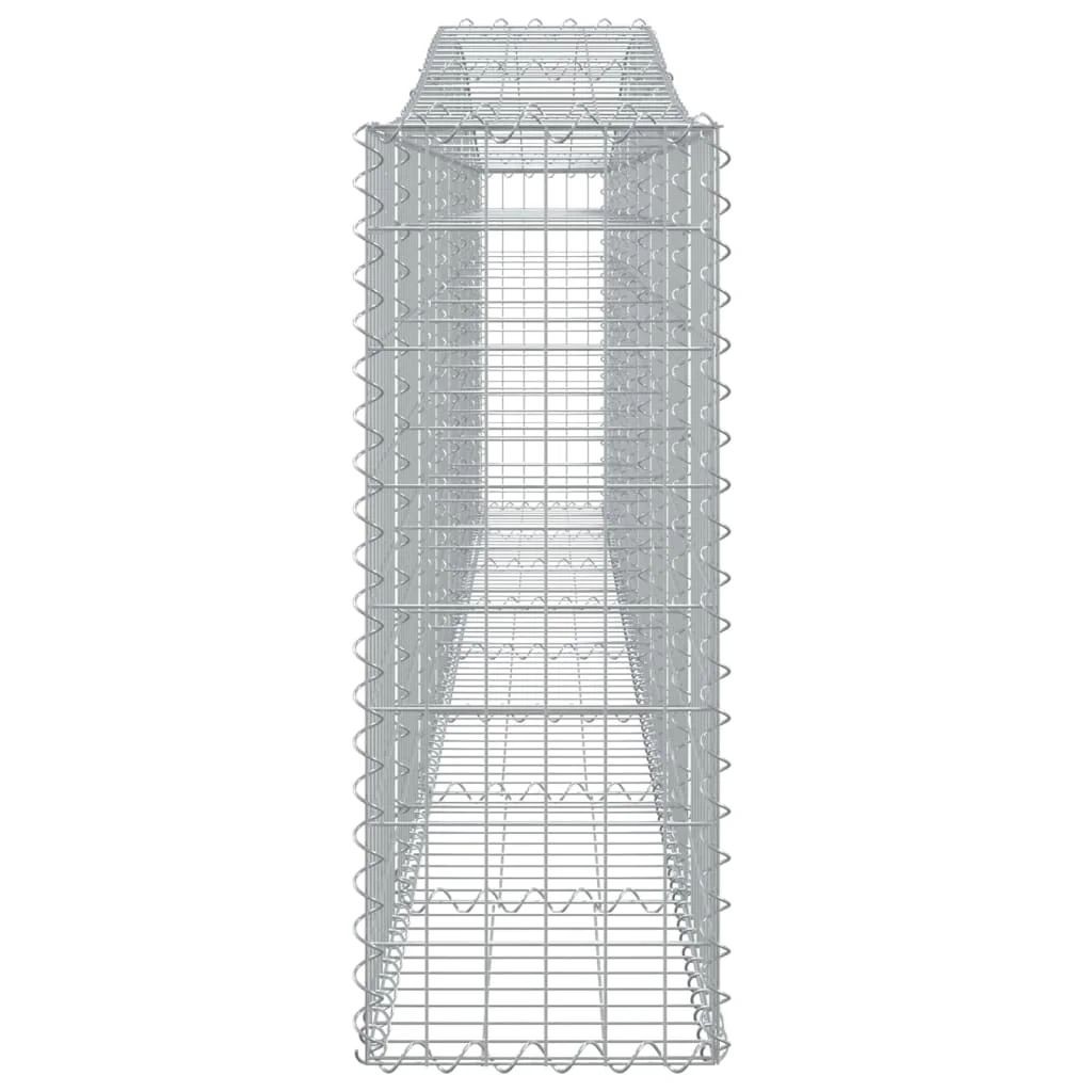 íves horganyzott vas gabion kosár 400x30x80/100 cm