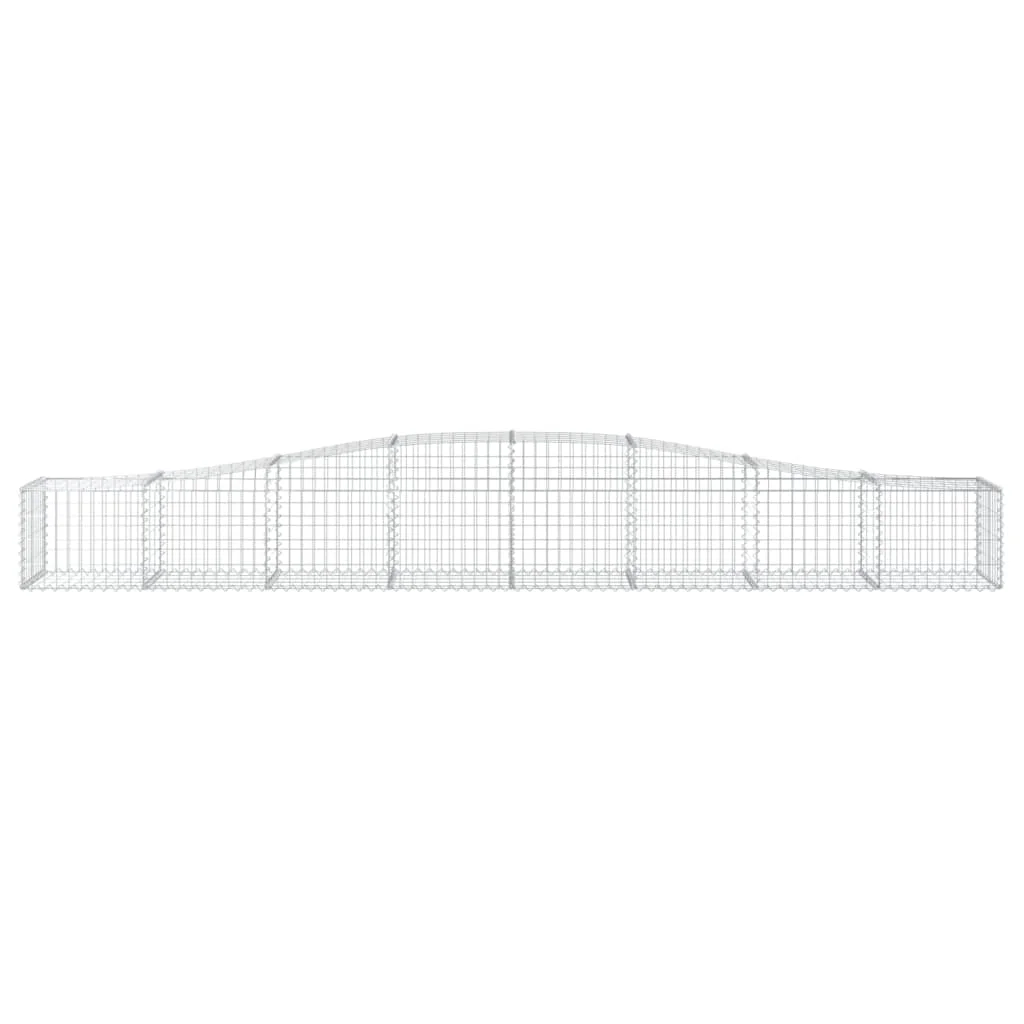 íves horganyzott vas gabion kosár 400x50x40/60 cm