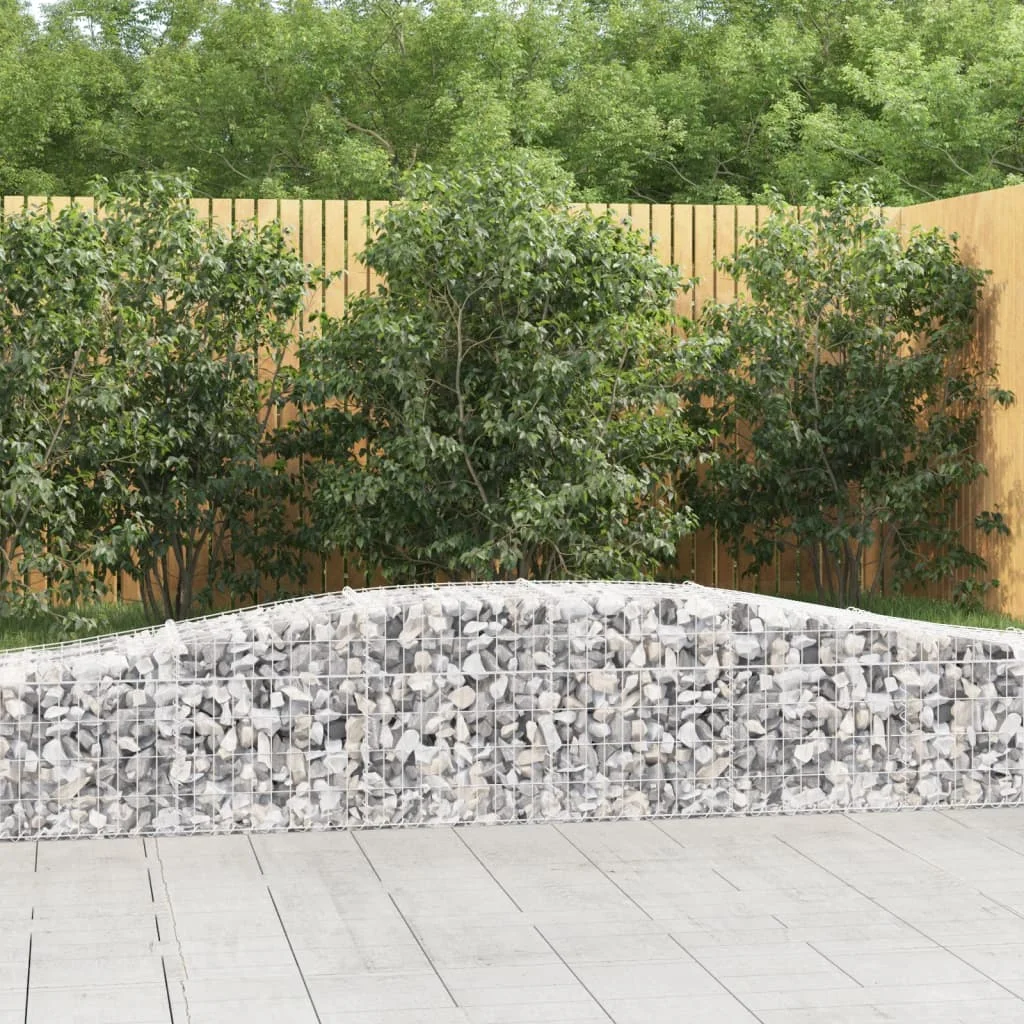 íves horganyzott vas gabion kosár 400x50x40/60 cm