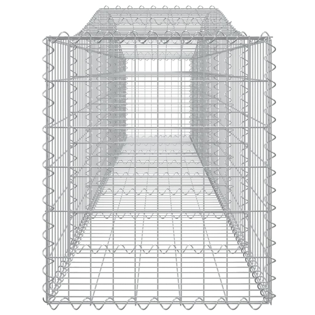 íves horganyzott vas gabion kosár 400x50x60/80 cm