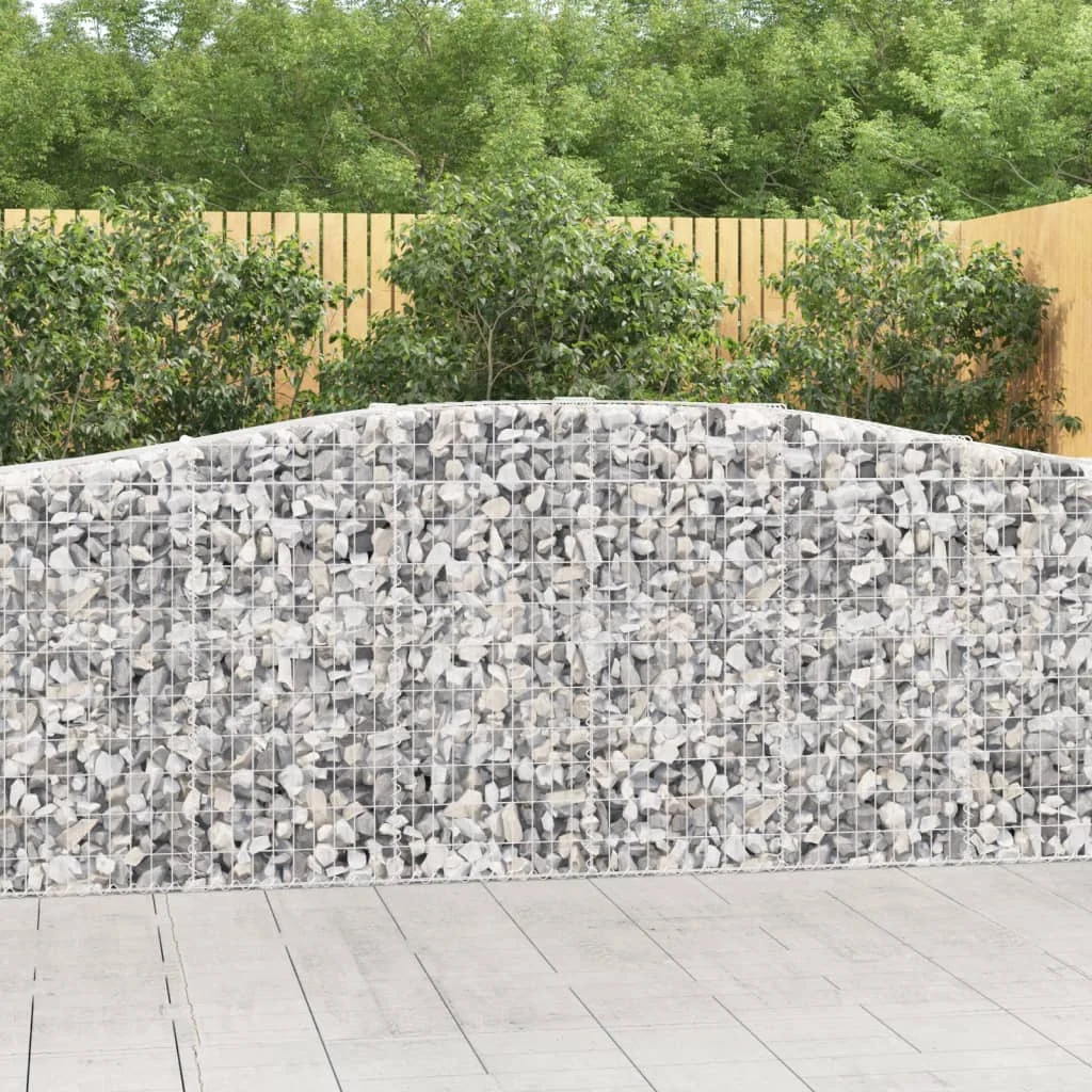 íves horganyzott vas gabion kosár 400x50x100/120 cm