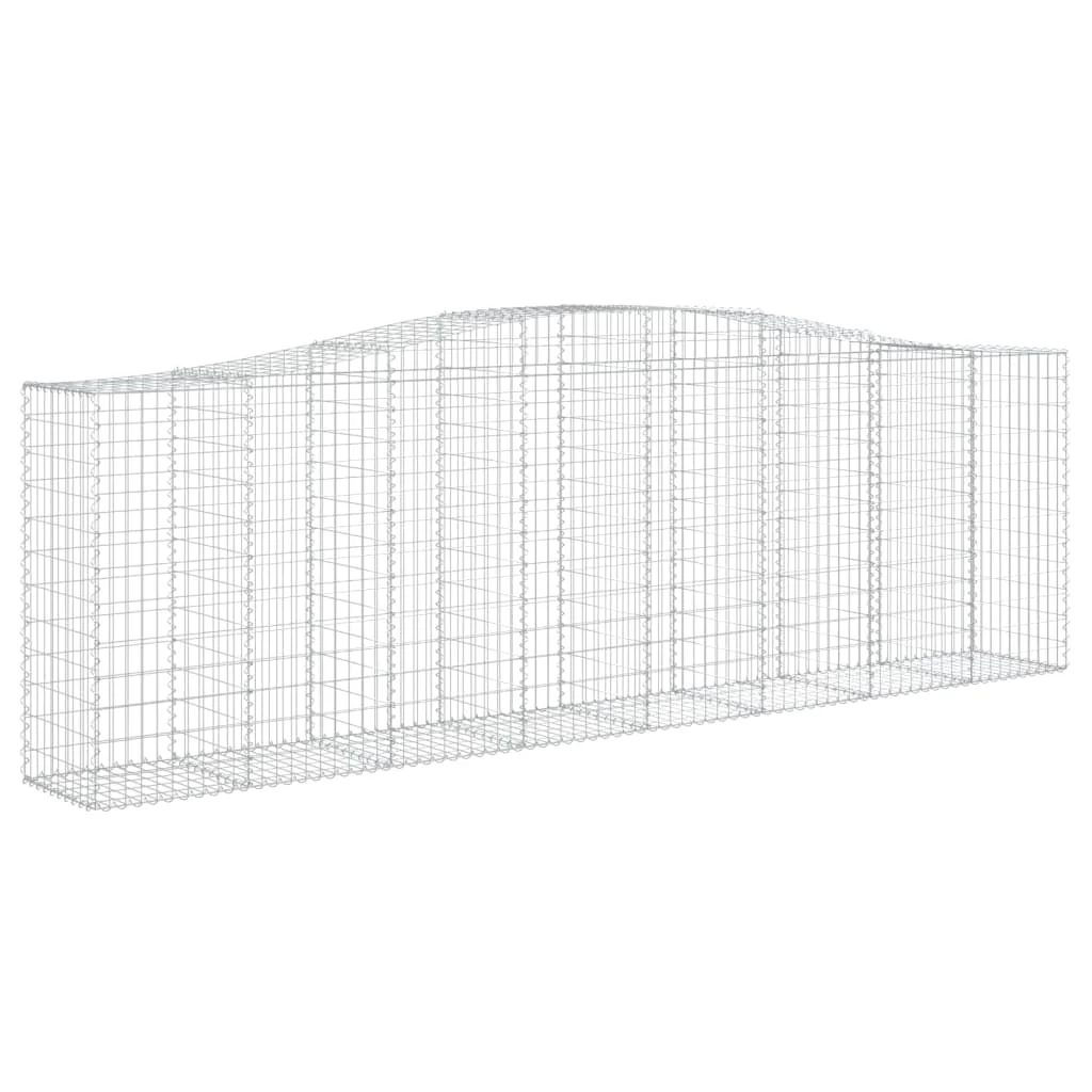 íves horganyzott vas gabion kosár 400x50x120/140 cm