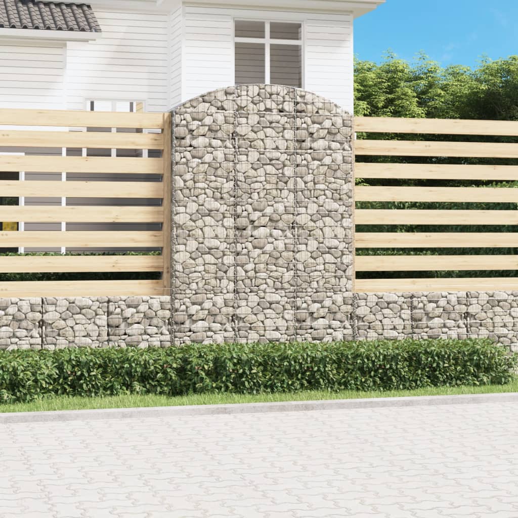 íves horganyzott vas gabion kosár 150x50x220/240 cm