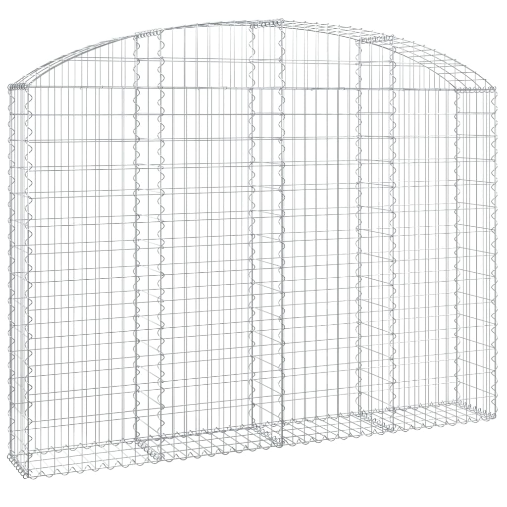 íves horganyzott vas gabion kosár 200x30x140/160 cm