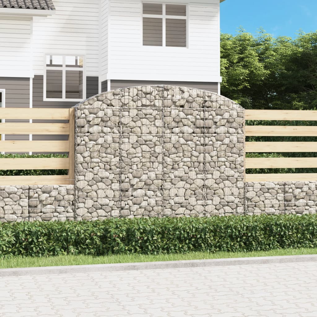 íves horganyzott vas gabion kosár 200x30x160/180 cm