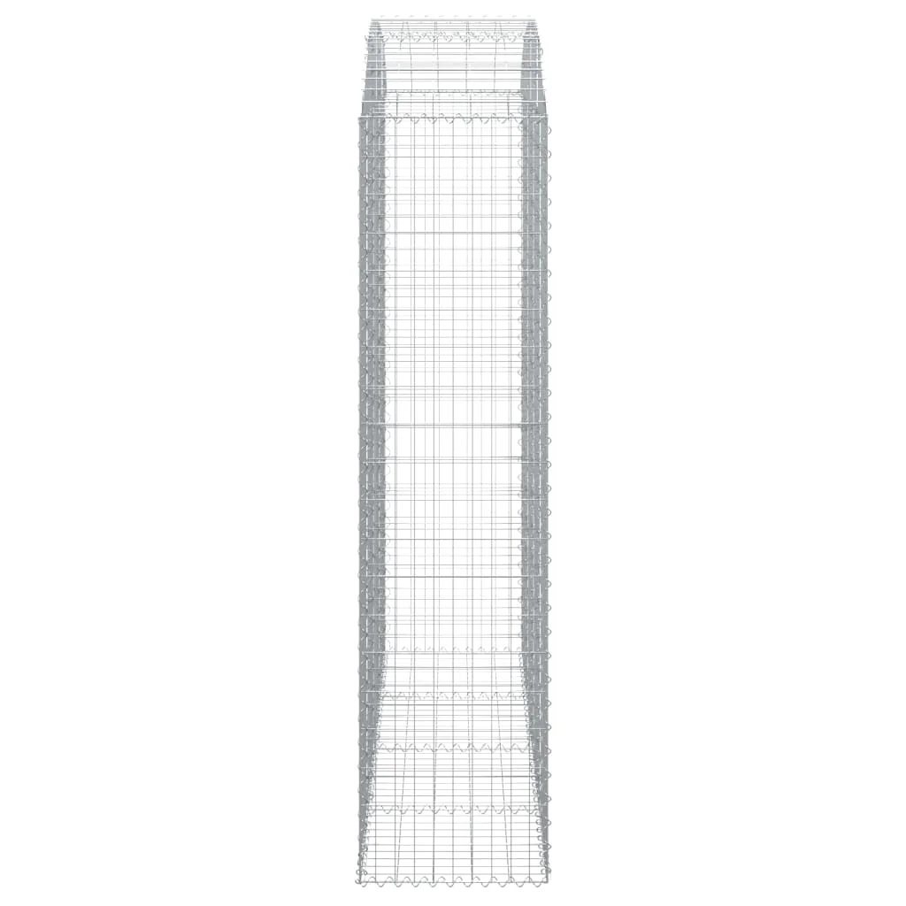 íves horganyzott vas gabion kosár 200x50x200/220 cm