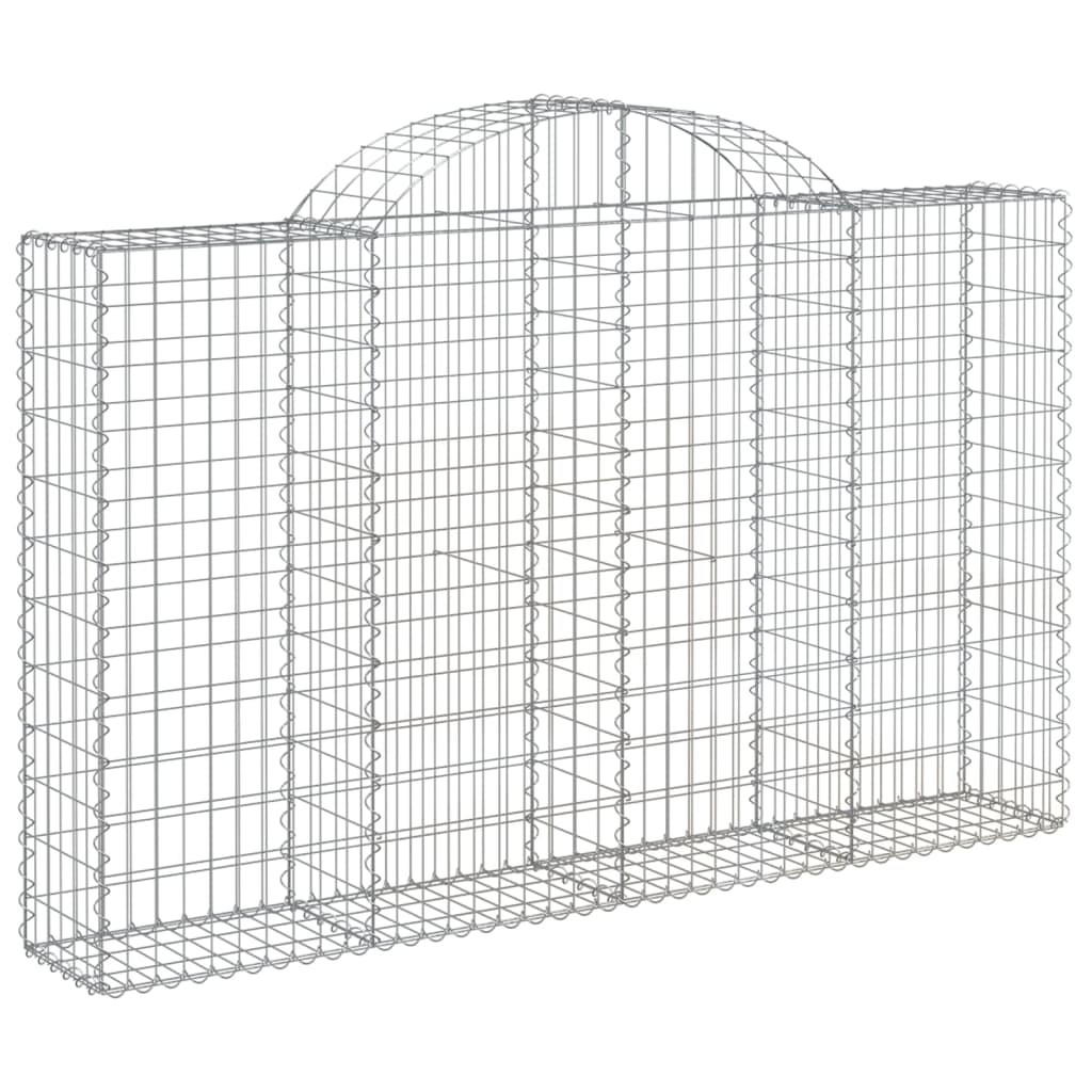 íves horganyzott vas gabion kosár 200x30x120/140 cm