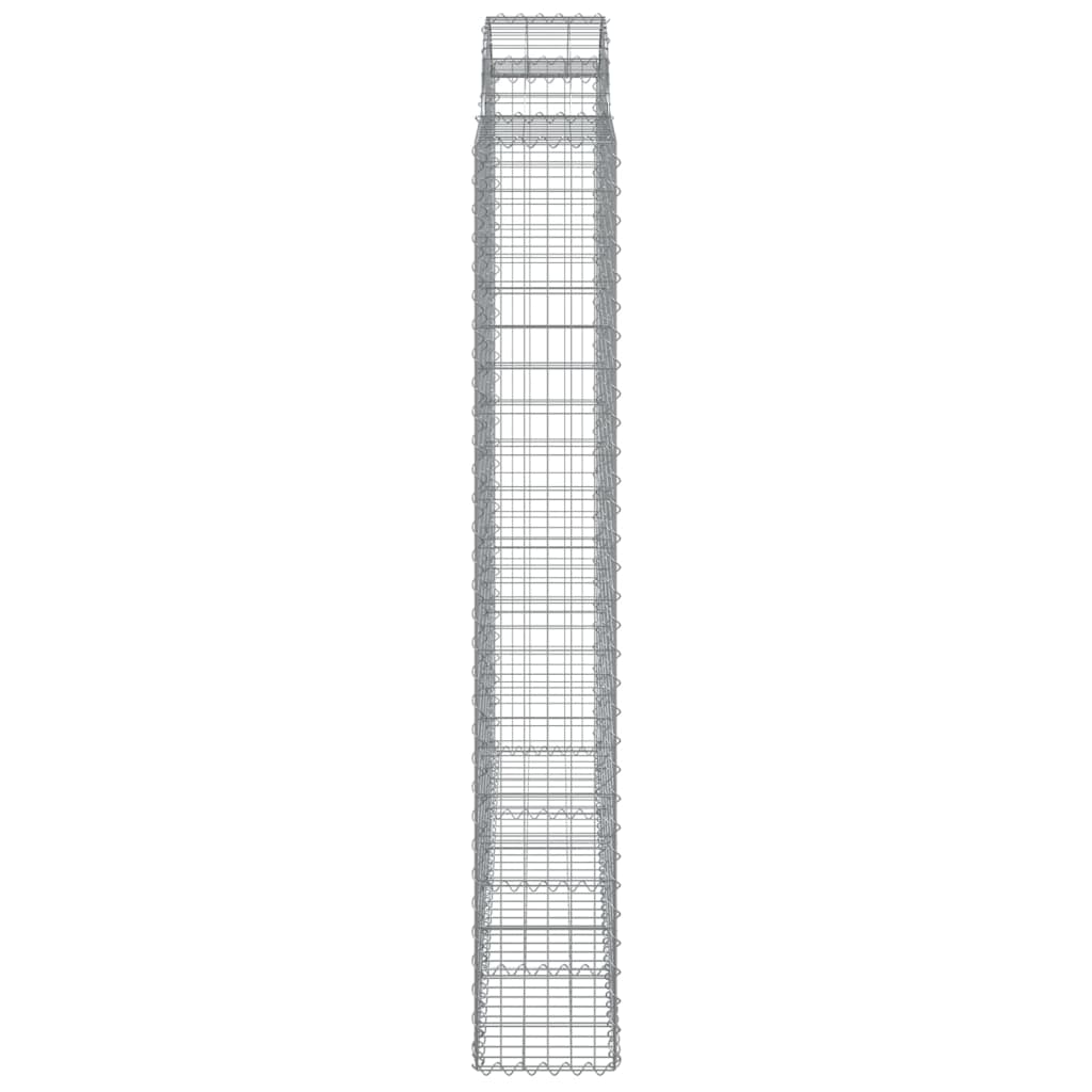 íves horganyzott vas gabion kosár 200x30x200/220 cm