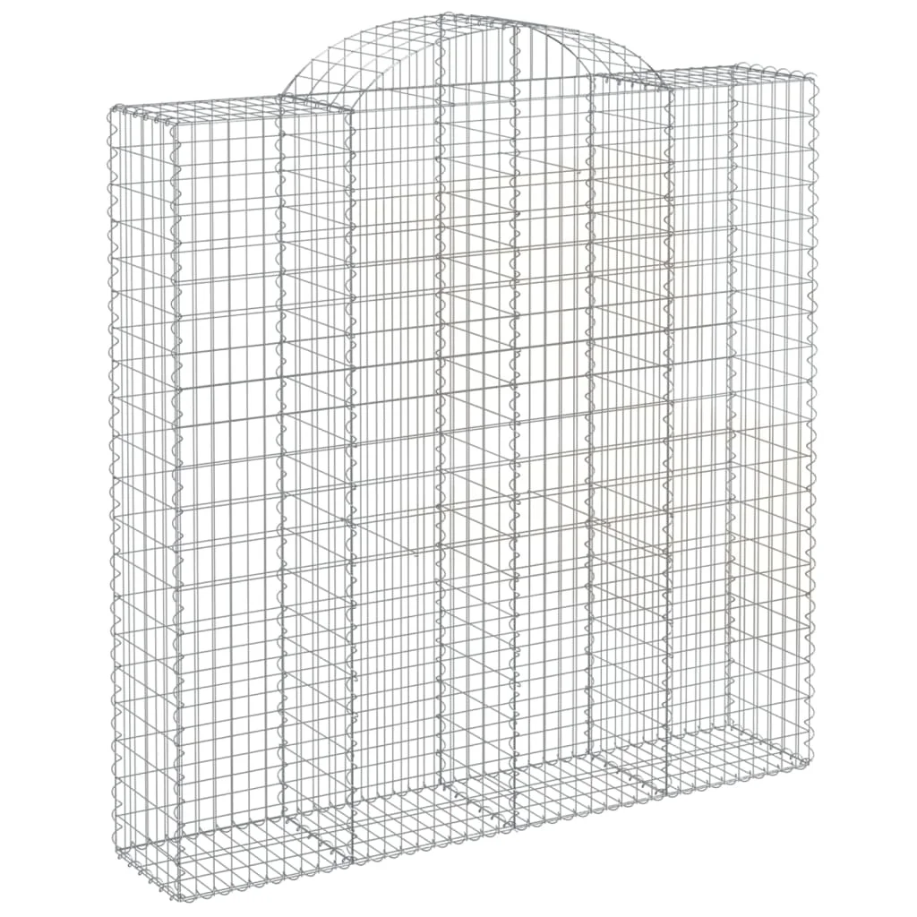 íves horganyzott vas gabion kosár 200x50x200/220 cm