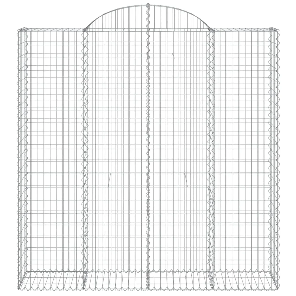 íves horganyzott vas gabion kosár 200x50x200/220 cm