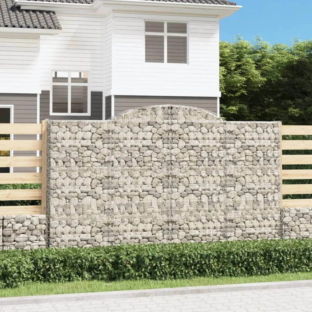 íves horganyzott vas gabion kosár 300 x 50 x 180/200 cm