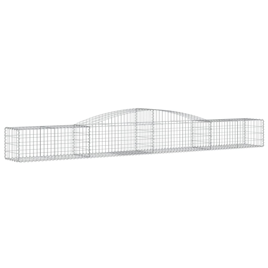 íves horganyzott vas gabion kosár 400x50x40/60 cm