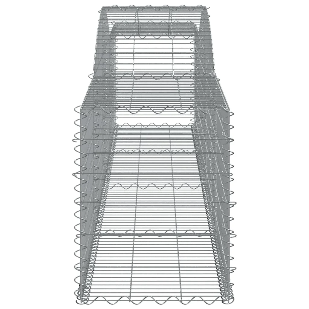 íves horganyzott vas gabion kosár 400x50x60/80 cm