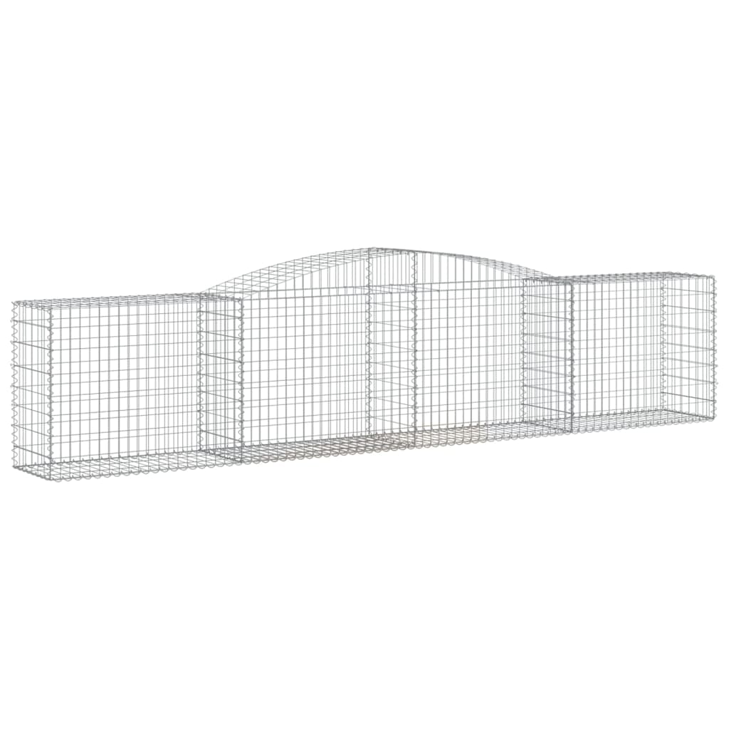 íves horganyzott vas gabion kosár 400x50x80/100 cm