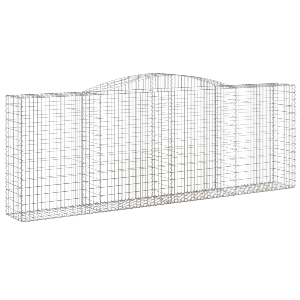 íves horganyzott vas gabion kosár 400x50x140/160 cm