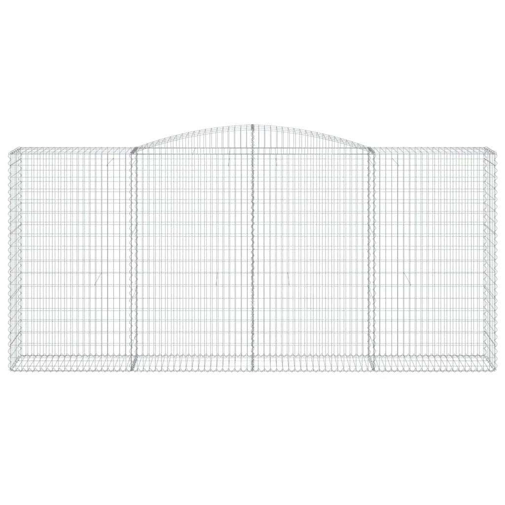 íves horganyzott vas gabion kosár 400x50x180/200 cm