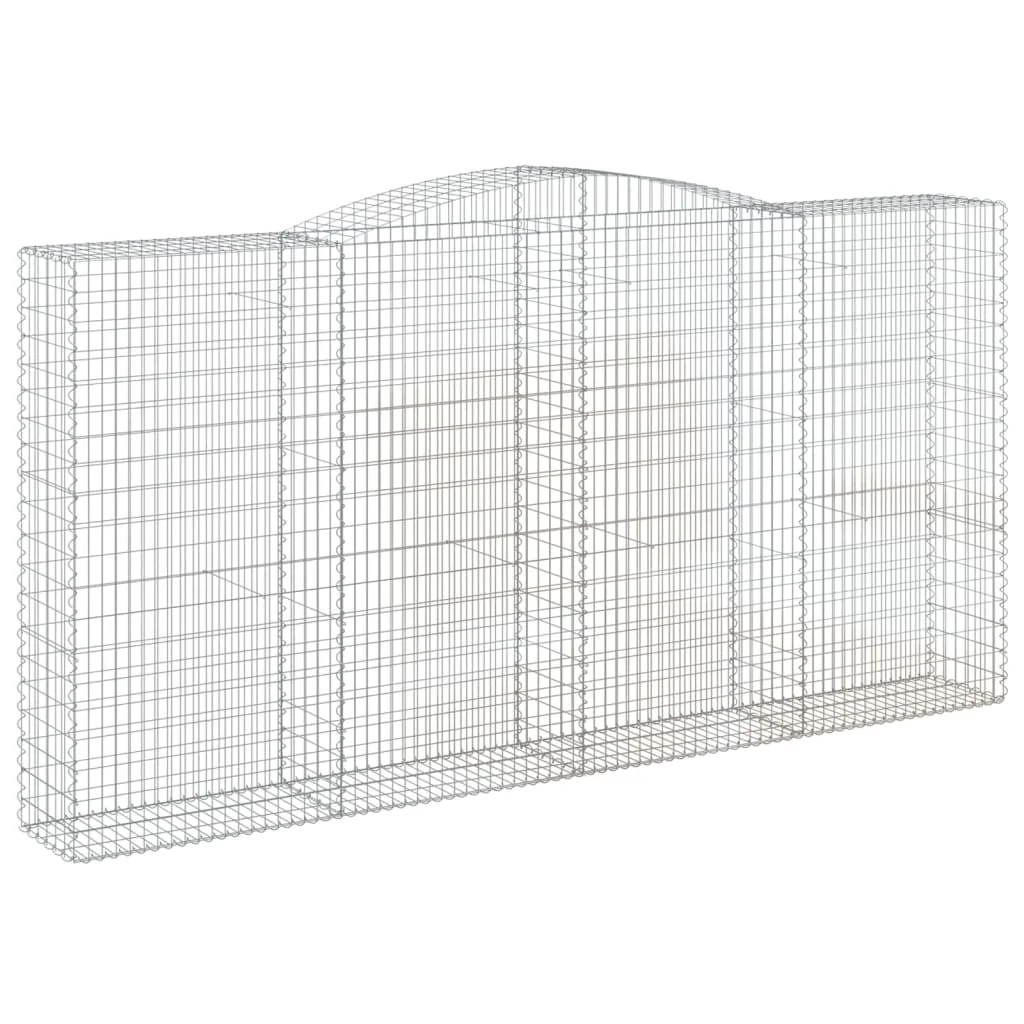 íves horganyzott vas gabion kosár 400x50x200/220 cm