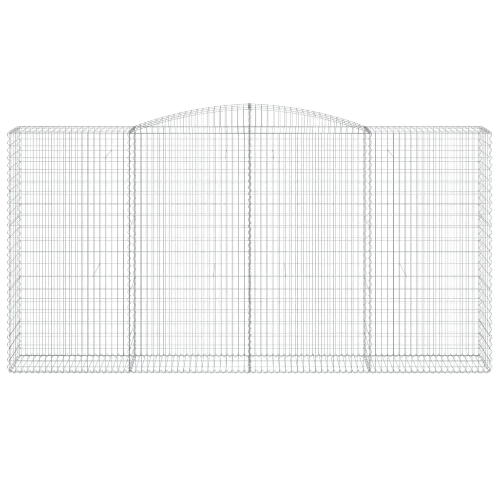 íves horganyzott vas gabion kosár 400x50x200/220 cm