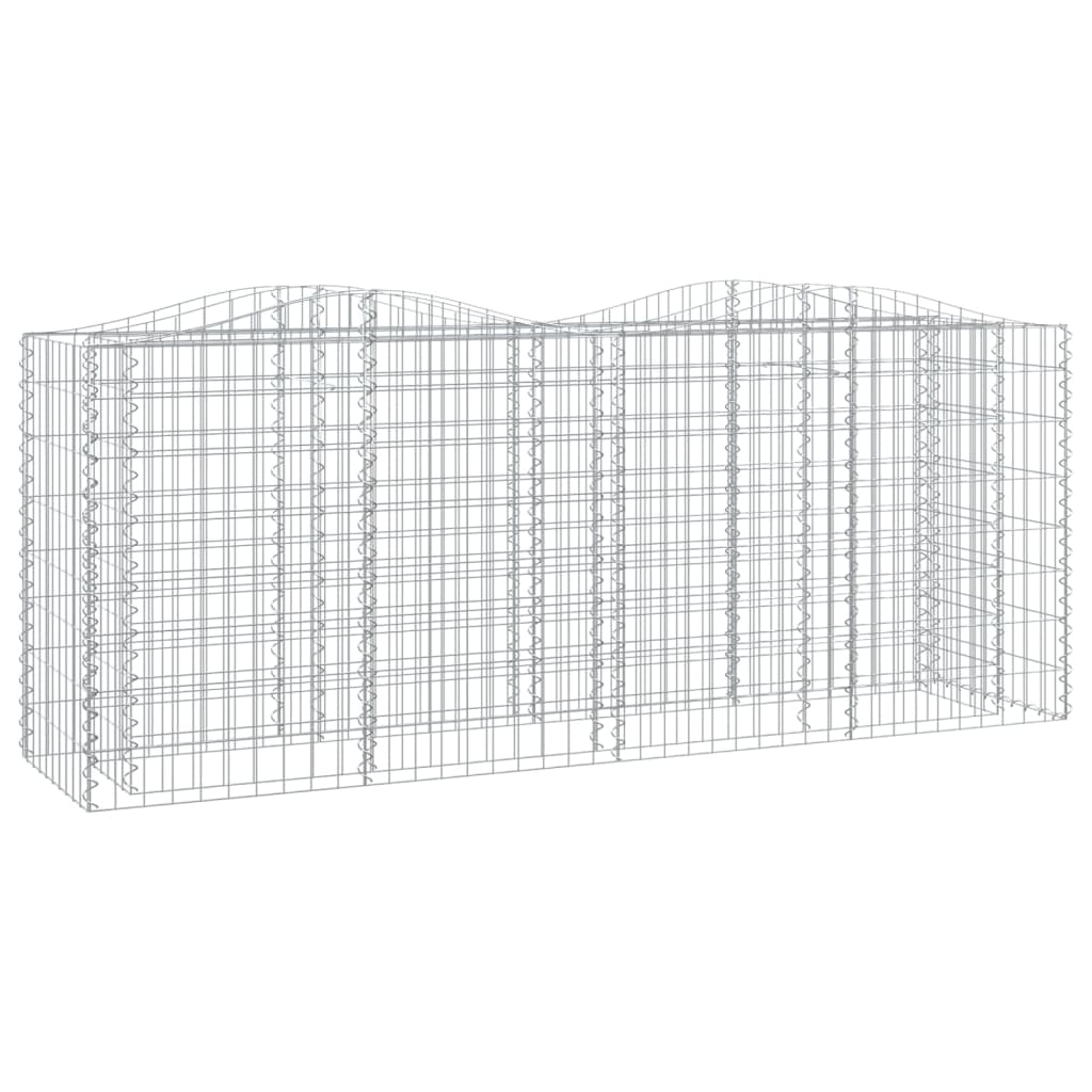 íves horganyzott vas gabion magaságyás 200x50x100 cm