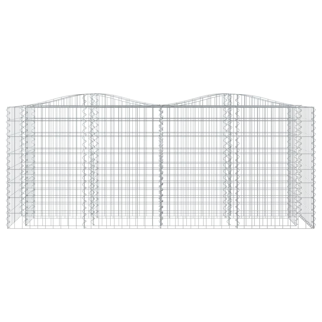 íves horganyzott vas gabion magaságyás 200x50x100 cm