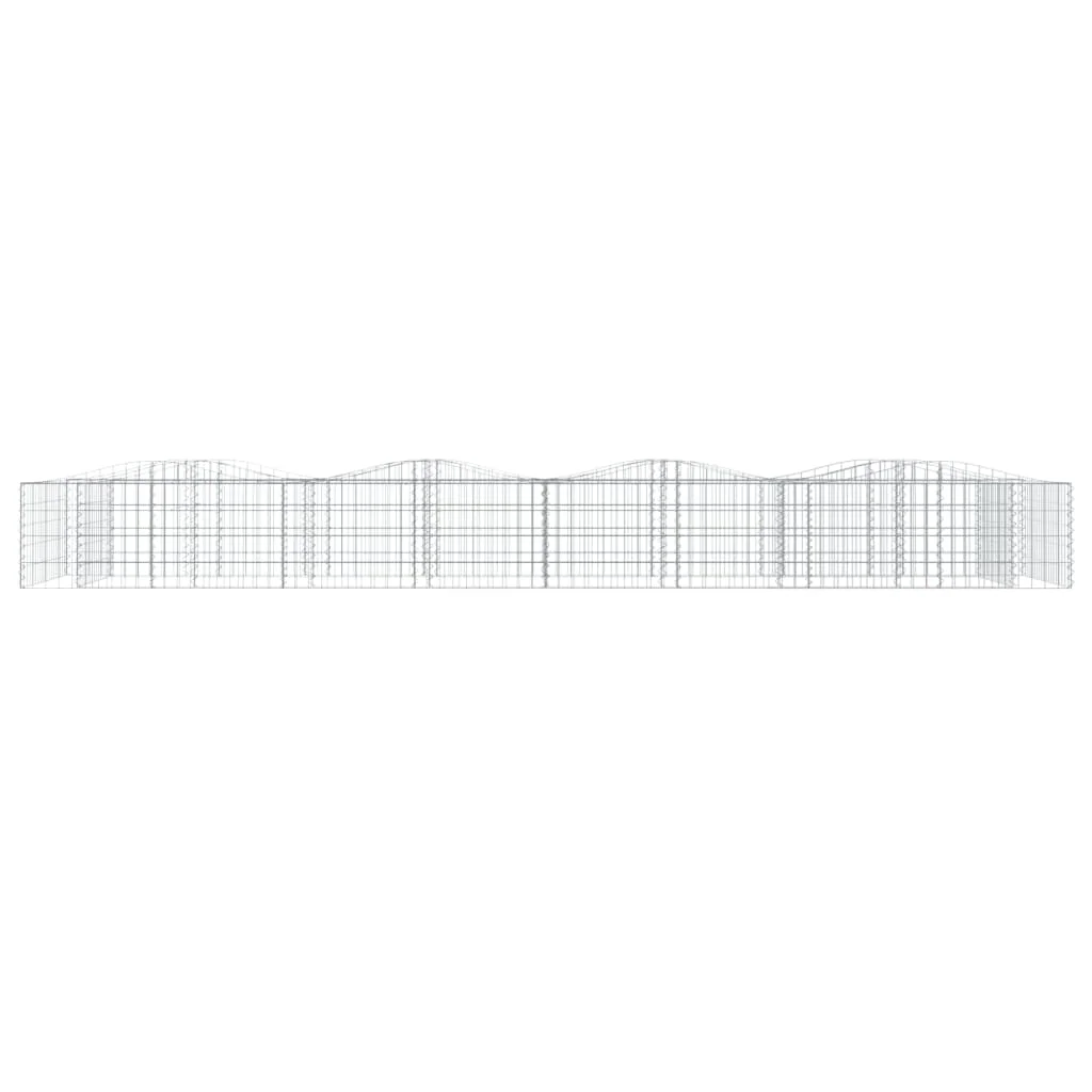 íves horganyzott vas gabion magaságyás 600x100x50 cm