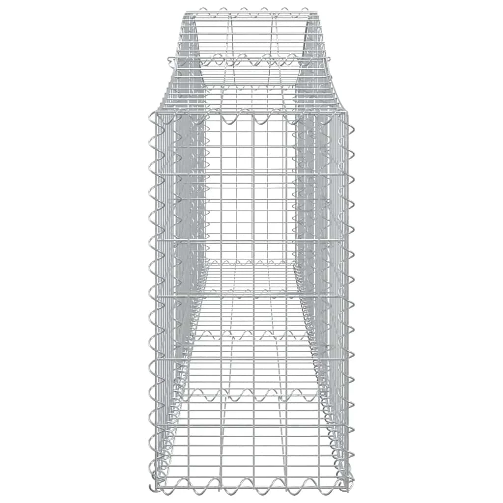 3 db íves horganyzott vas gabion kosár 200x30x60/80 cm
