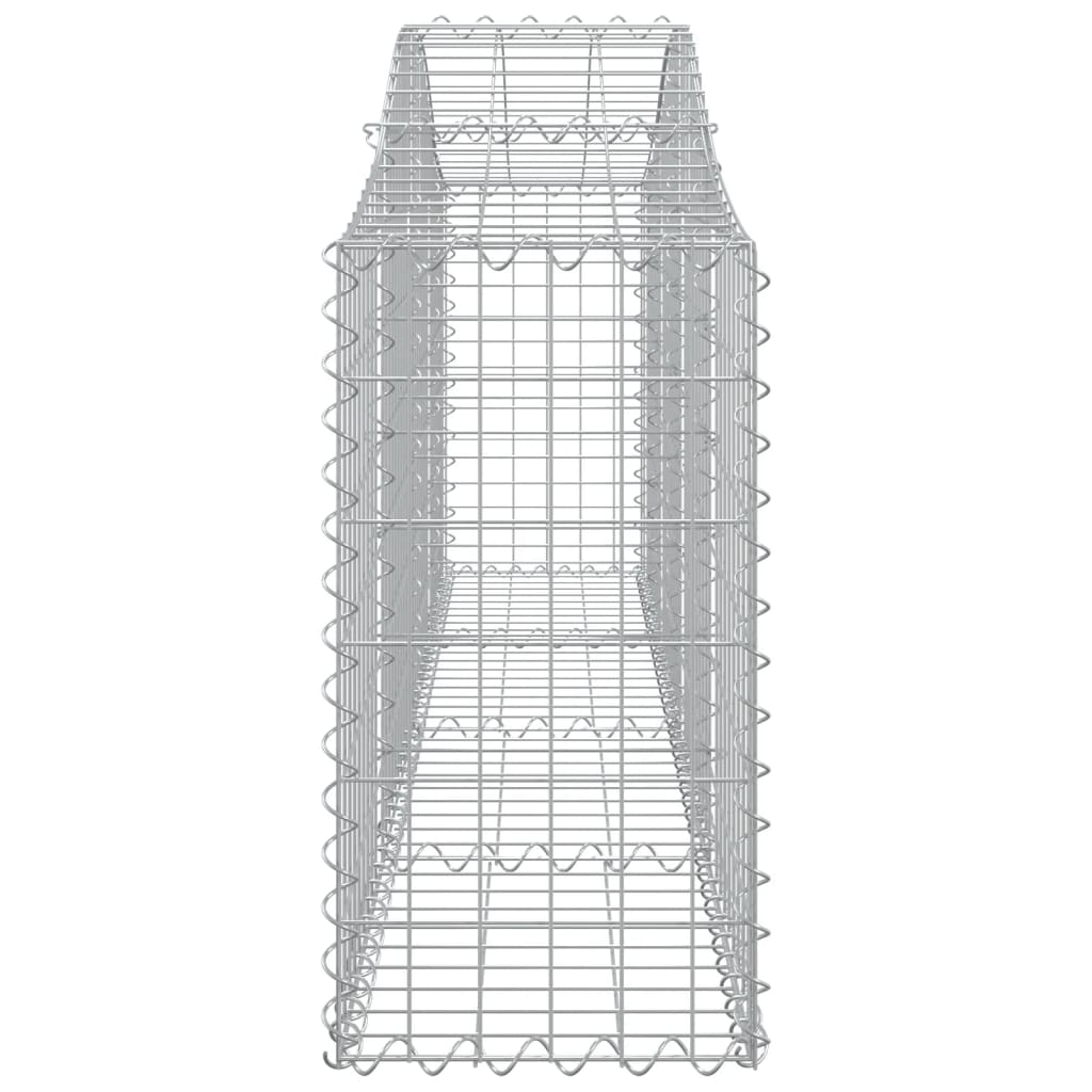 3 db íves horganyzott vas gabion kosár 200x30x60/80 cm