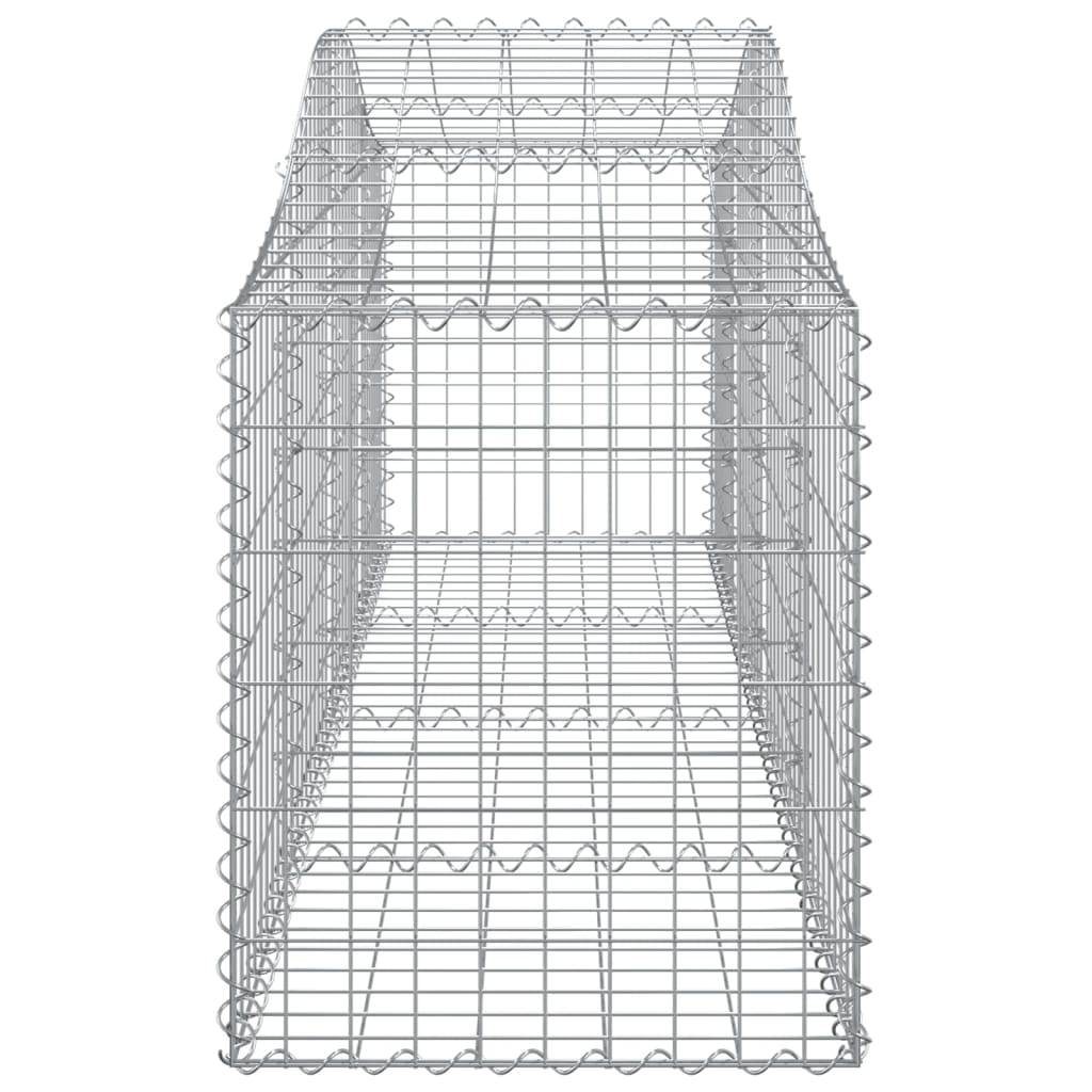 2 db íves horganyzott vas gabion kosár 200x50x60/80 cm