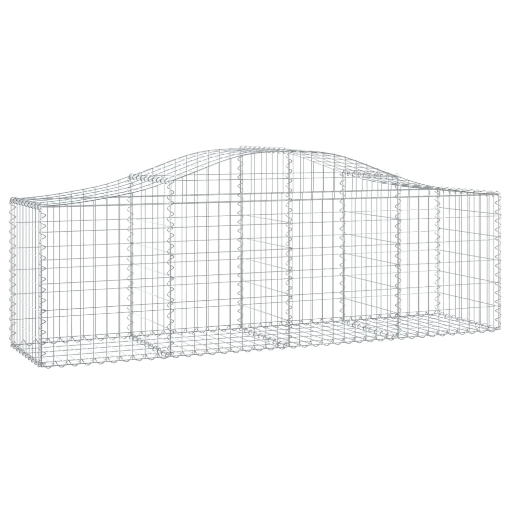 11 db íves horganyzott vas gabion kosár 200x50x60/80 cm