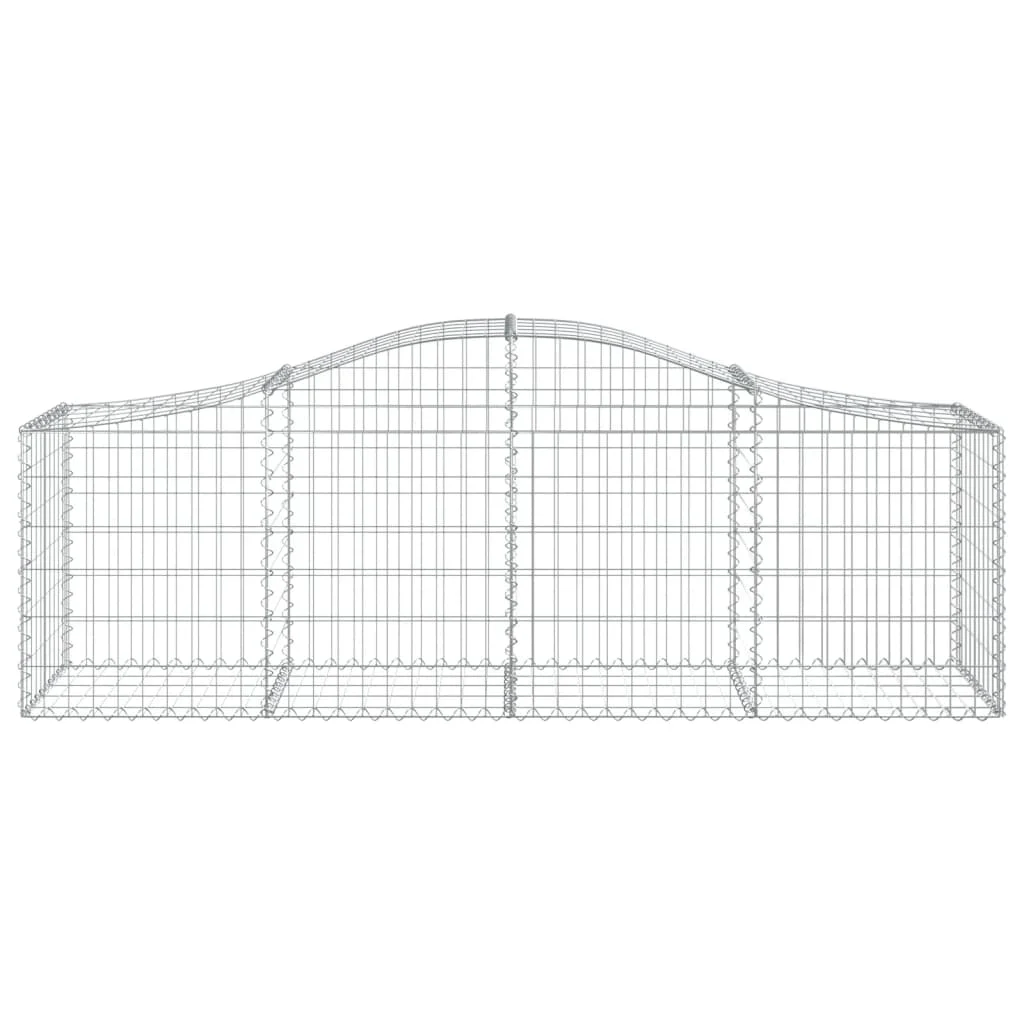 11 db íves horganyzott vas gabion kosár 200x50x60/80 cm