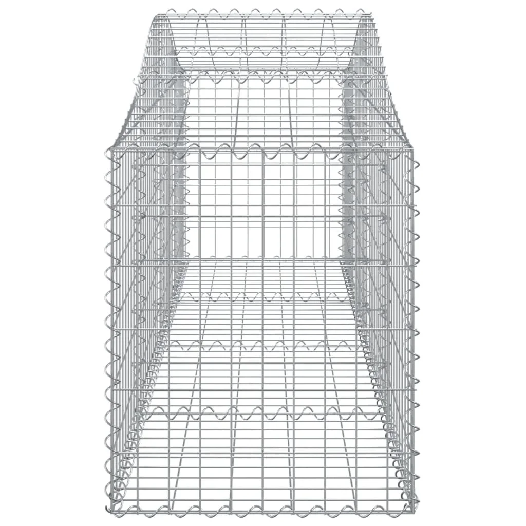 15 db íves horganyzott vas gabion kosár 200x50x60/80 cm