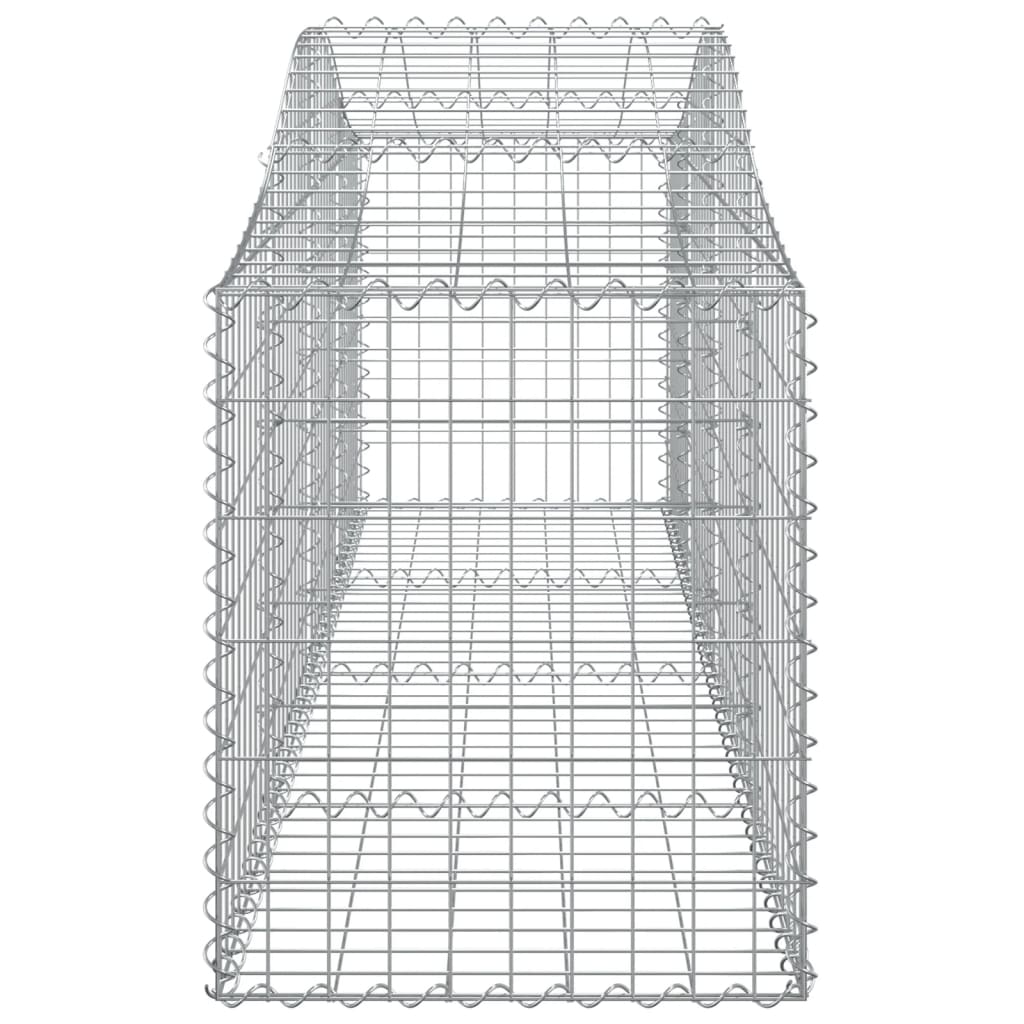 18 db íves horganyzott vas gabion kosár 200x50x60/80 cm