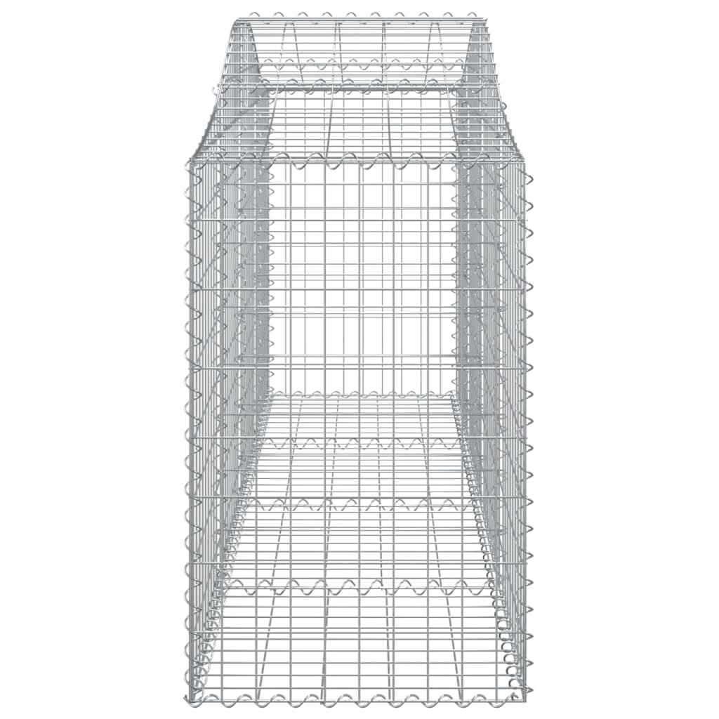 9 db íves horganyzott vas gabion kosár 200x50x80/100 cm