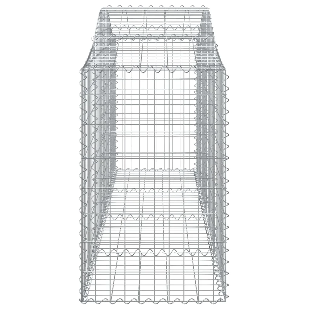 9 db íves horganyzott vas gabion kosár 200x50x80/100 cm