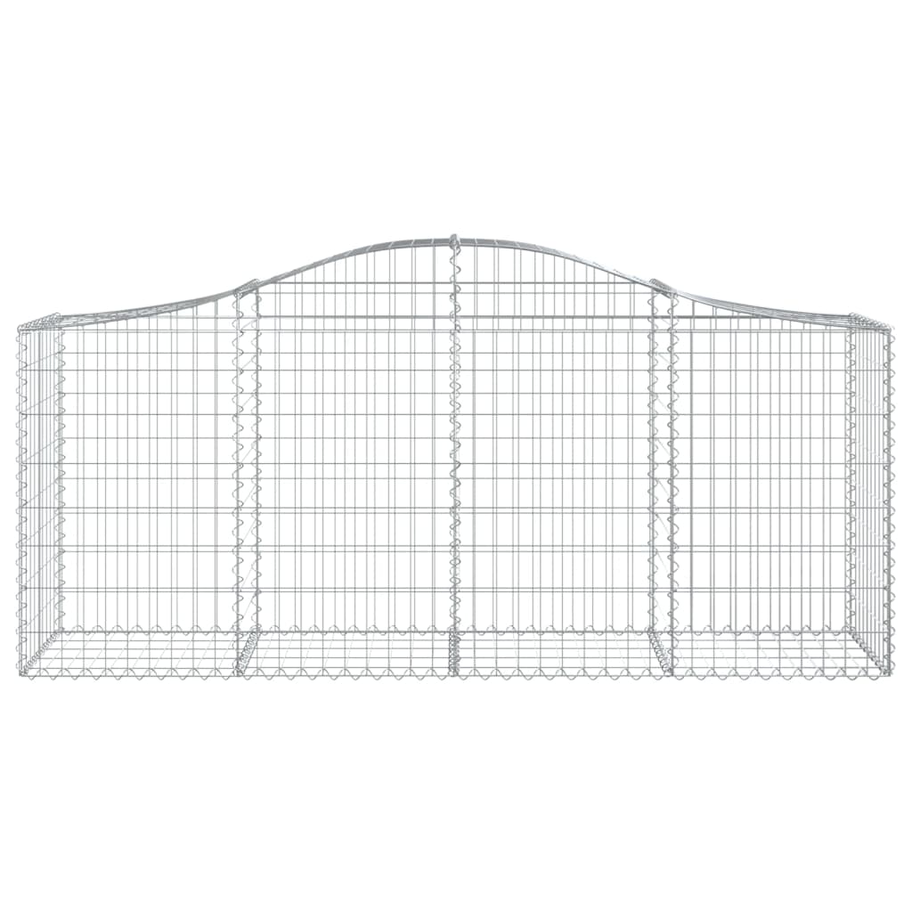 40 db íves horganyzott vas gabion kosár 200x50x80/100 cm