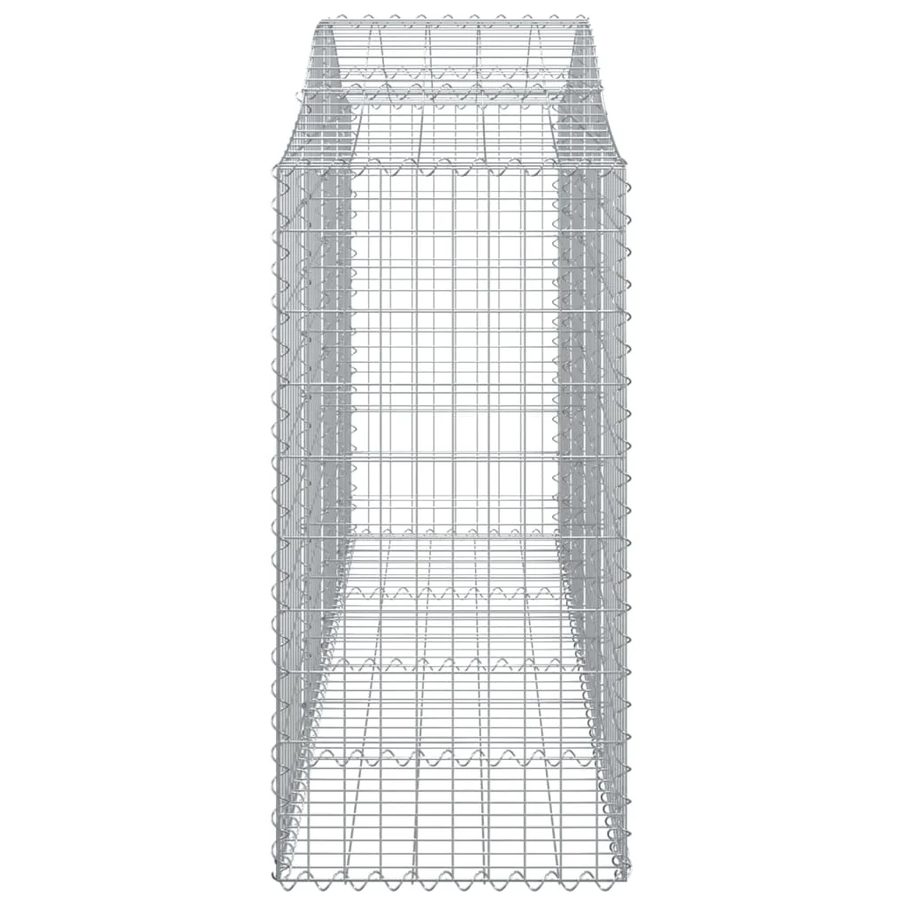 2 db íves horganyzott vas gabion kosár 200 x 50 x 100/120 cm